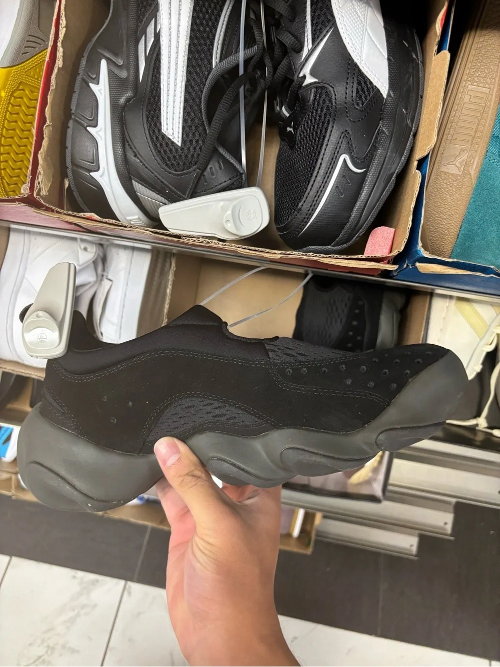Oakley Black Low-Profile Suede & Mesh Sneaker